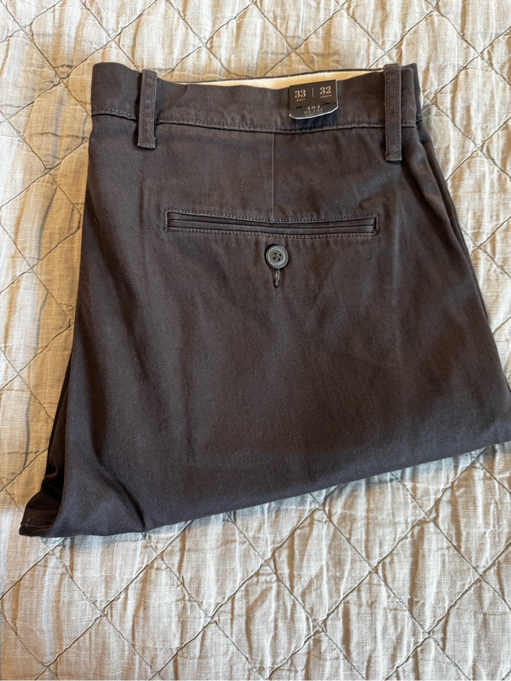 J. Crew Classic Men's Gray Chino Pants